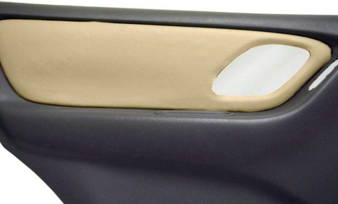 PVC Leather Front Insert Door Panel Cover Compatible with 2001-2007 Ford Escape Beige
