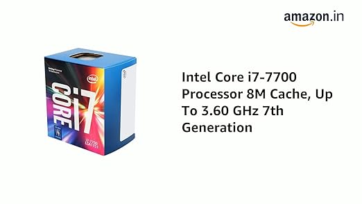 Intel Core I7 7700 Processor 8m Cache Up To 3 60 Ghz 7th Generation Amazon In Computers Accessories Intel Core I7 7700 Processor 8m Cache Up To 3 60 Ghz 7th Generation Amazon In Computers Accessories
