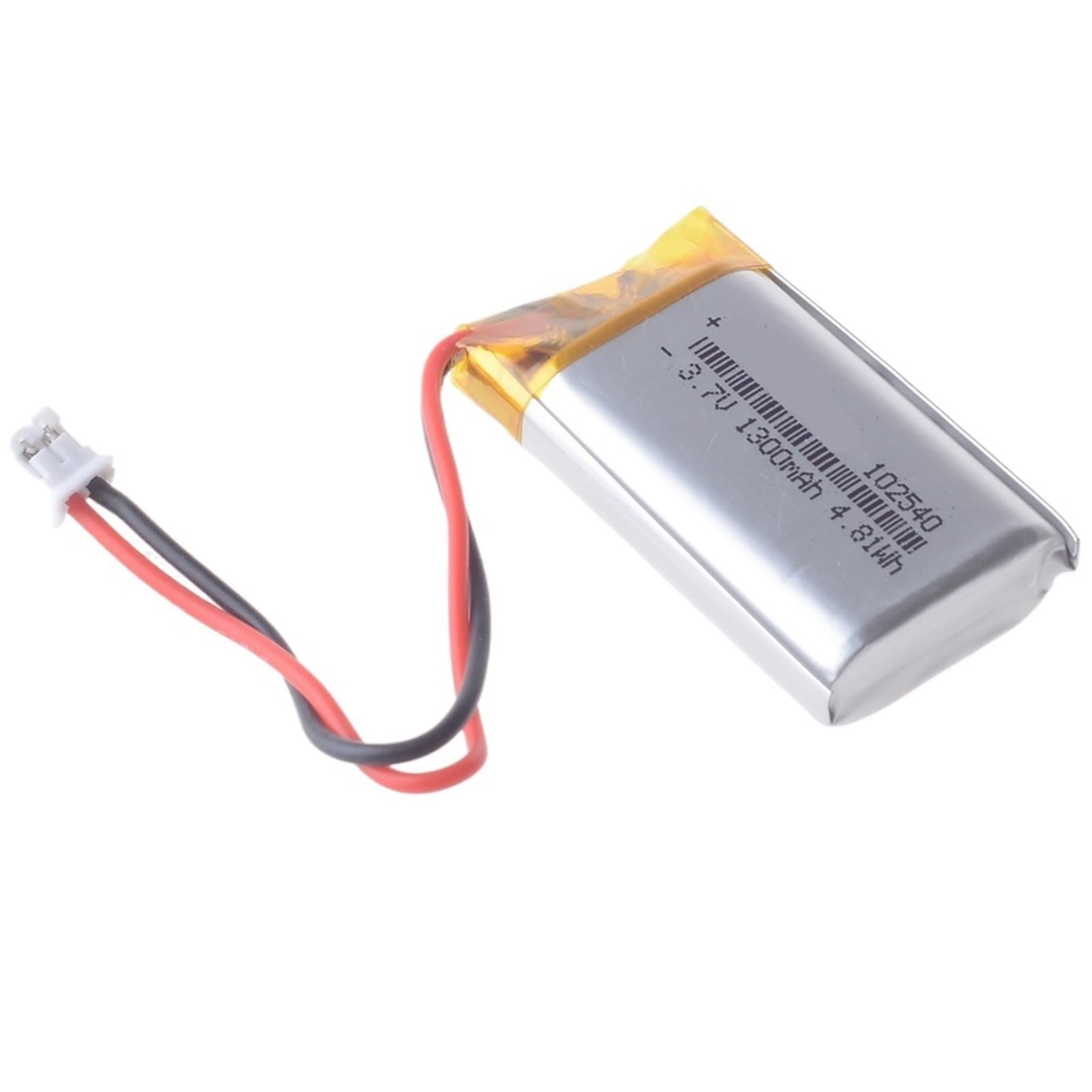 102540 3,7 V 1300 mAh 1 Unidad(2.0 2p Cable 10CM)