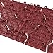 Pure Garden 12-Pack Polypropylene Interlocking Patio Deck Tiles - Weather-Resistant Outdoor Flooring for Balcony, Porch, and Garage (Brick Red)