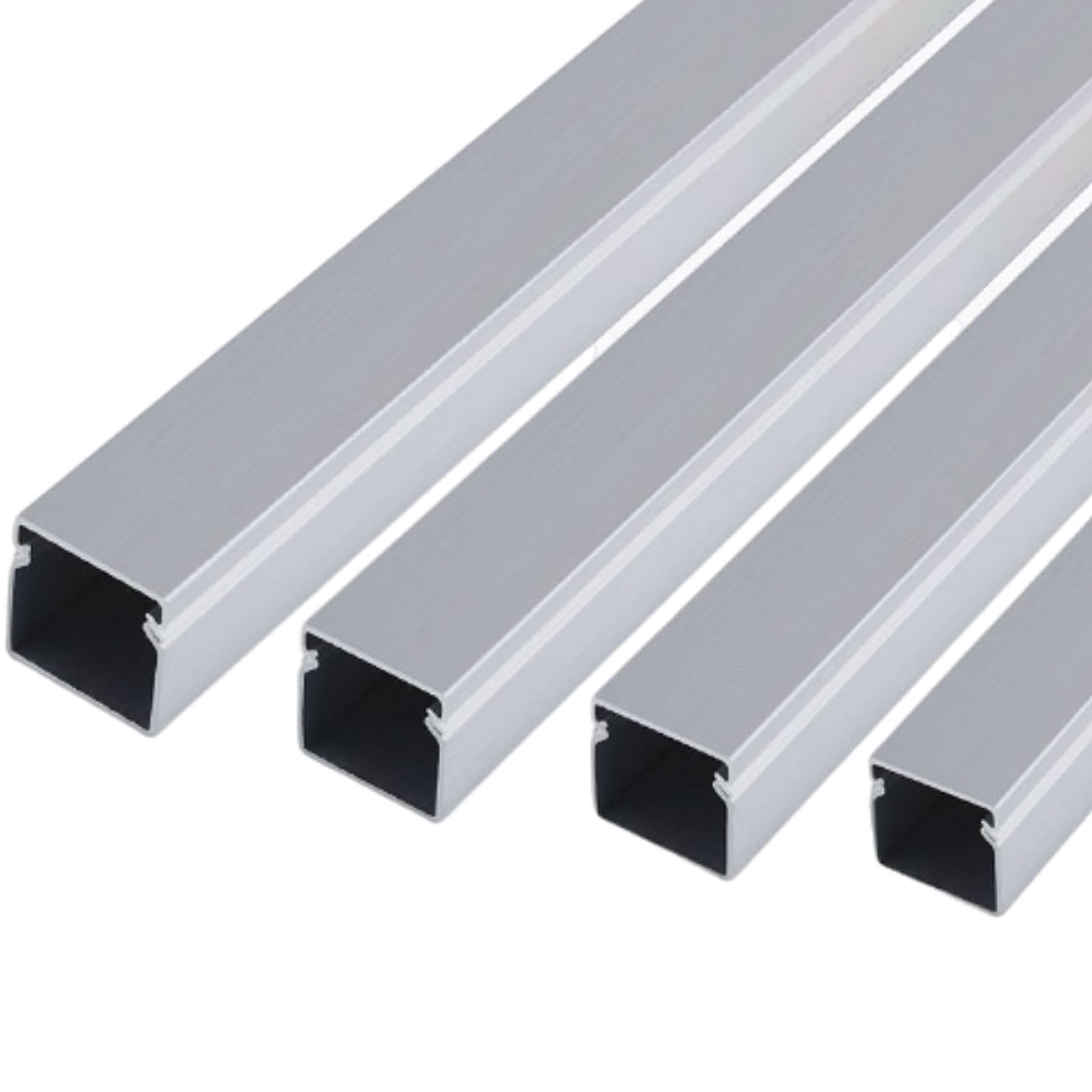 Goulotte de câbles carrée,Cache câbles en métal au Sol,Protege Cable Management Sol,Goulotte Protection des Fils,Facile À Installer,Évitez Les Risques,Flexible,pour Résidentiel,Bureaux Plus