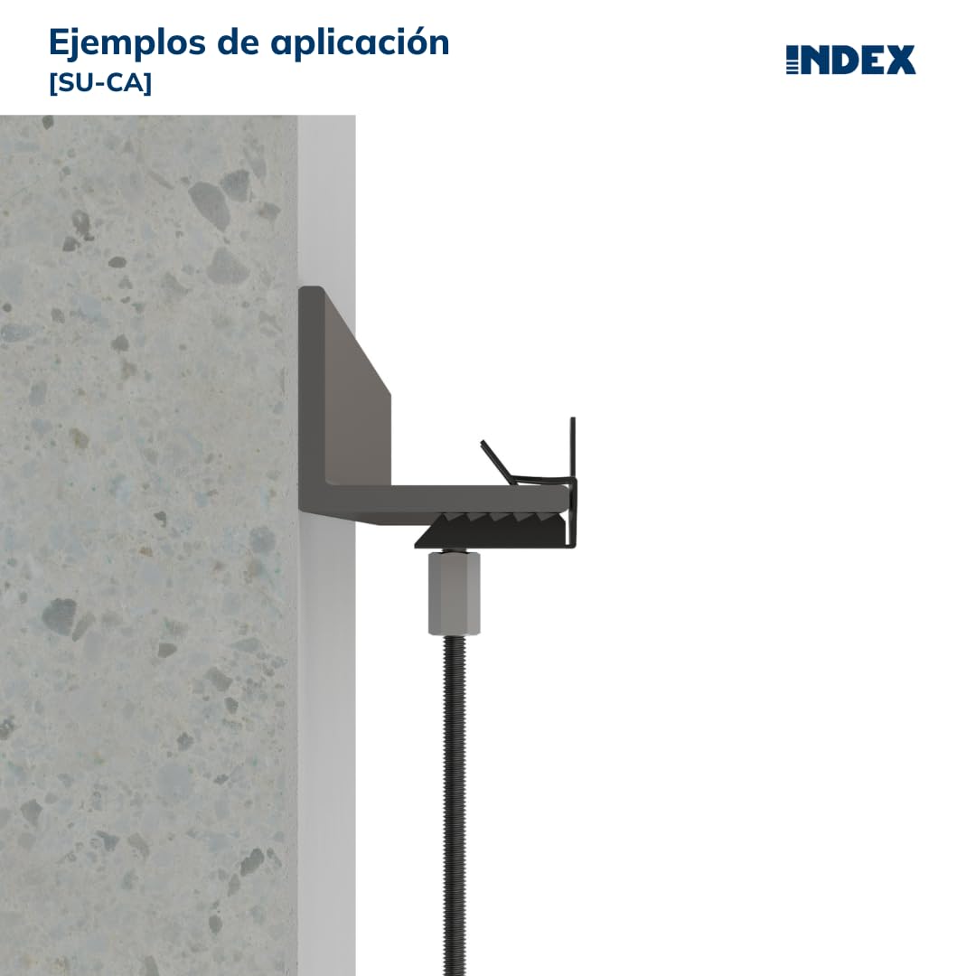 INDEX A PERFECT FIXING - SUCA2507 [SU - CA] Clip de vigas para fijar cables o tubos de 25-30 mm, Instalación rápida con martillo, Acero Fosfatado, Caja de 100 unidades