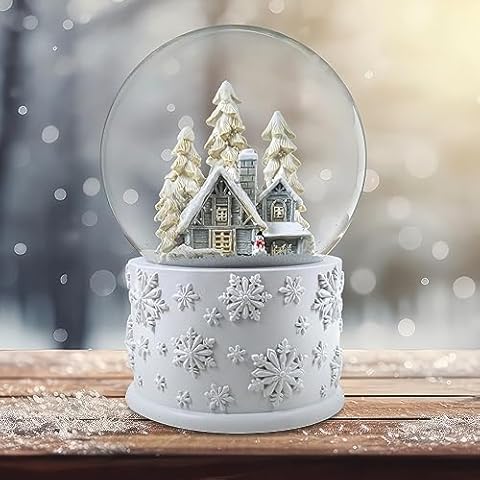 120mm Snowy White Holiday Home Snow Globe Cover