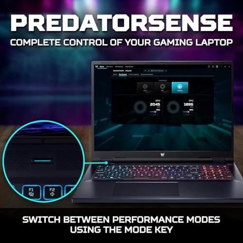 Image of acer Predator Helios 18 Gaming Laptop - 18 inch 2.5K 240Hz 500 nits Display, Intel i9-14900HX, GeForce RTX 4080, 32GB DDR5, 1TB SSD, Microsoft Office Lifetime, Windows 11 Pro, RGB Backlit KB, WiFi 7