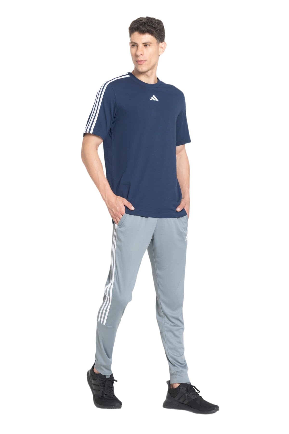 Men M 3S Logo PT Sports Pants LGTGRE S Grey-image-48