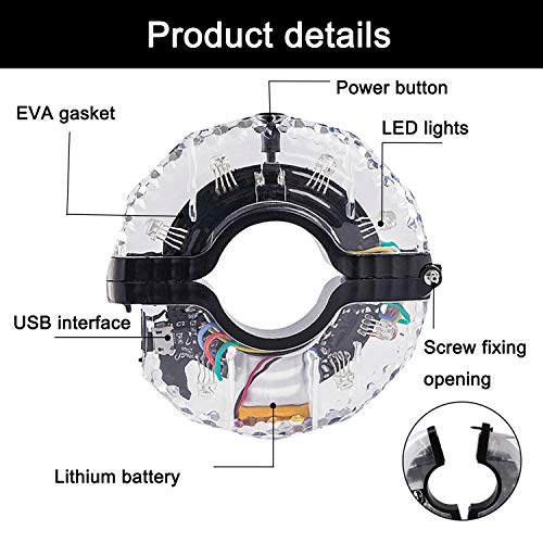 MCJS 2 Pack led Bike Wheel Lights Waterproof Bicycle Spoke Lights, Bright Rechargeable Bike tire Lights Cycling Safety Warning Tire Strip Light Bike Accessories for Kids Adults Night Riding