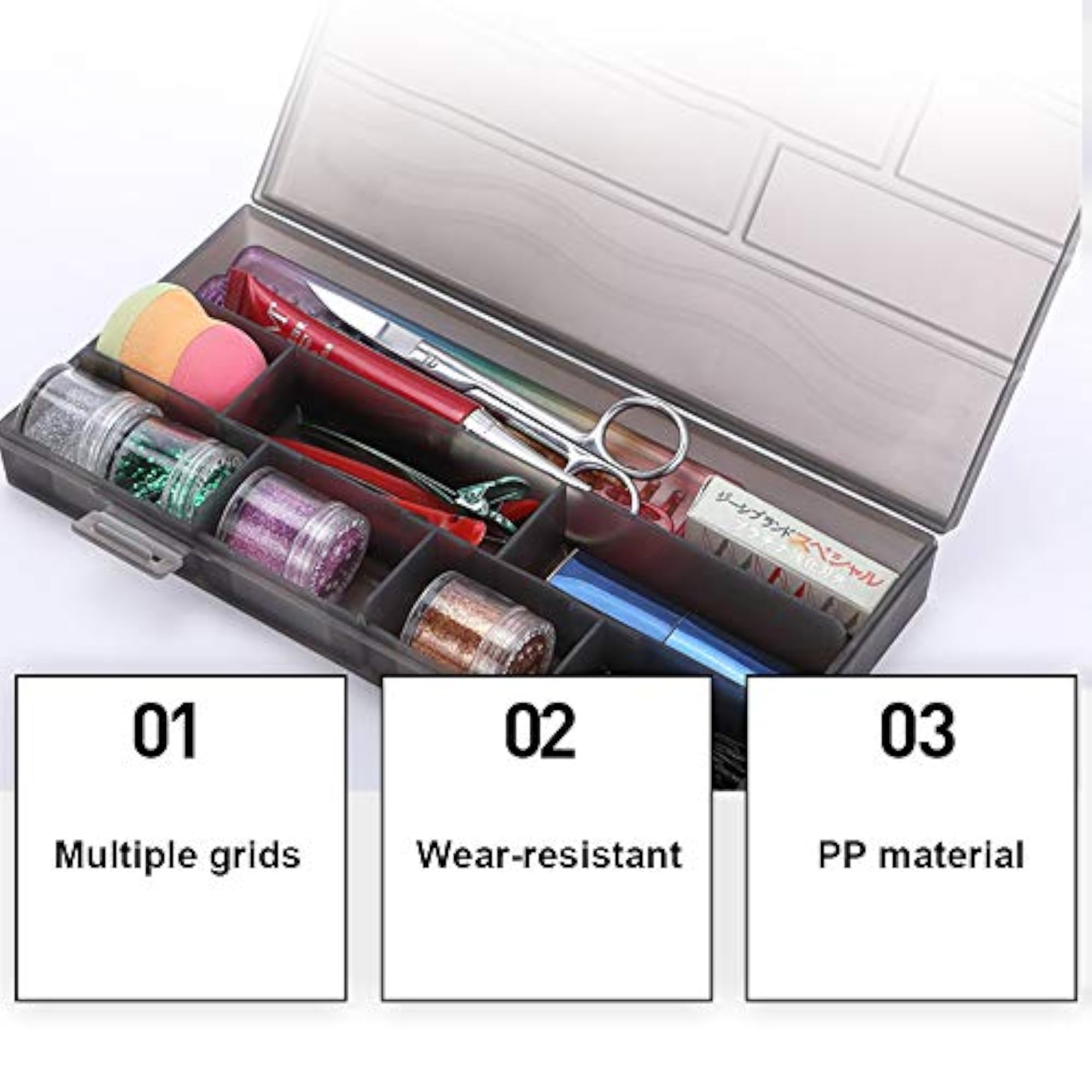 Hair Styling Accessories Organizer Storage Box for Pins & Tools