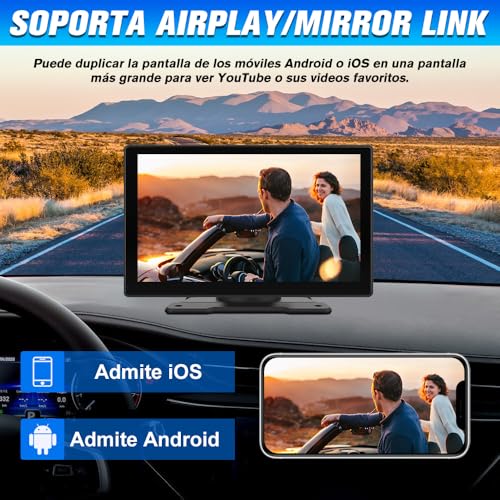 Pantalla Carplay para coche multimedia con Android Auto inalámbrico y Mirror Link USB 3