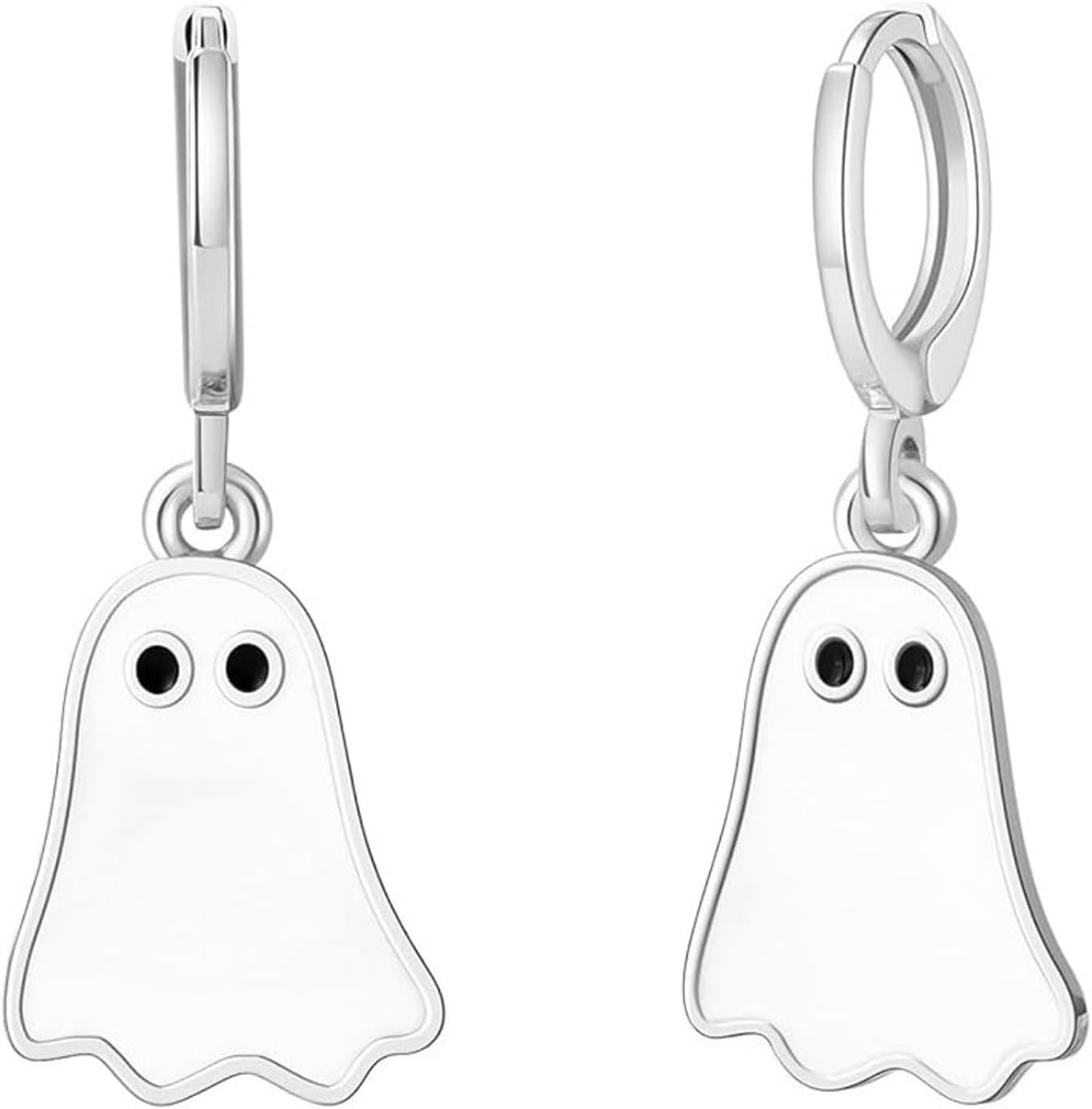 Ghost Earrings for Women Halloween Dangle Earrings Cute Funny Ghost Drop Earrings Lightweight Halloween Party Costume Accessories Fashion Jewelry