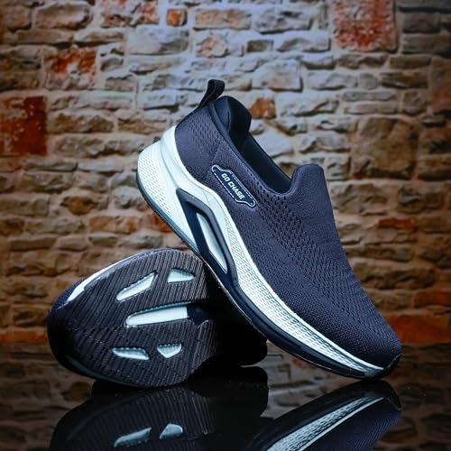 Image of ASIAN Wonderwalk Pro-14 Men's Walking Shoes | Lightweight Slip-On Sports Sneakers | Breathable Knit Mesh | Memory Foam Shoes with Anti-Slip Grip Sole