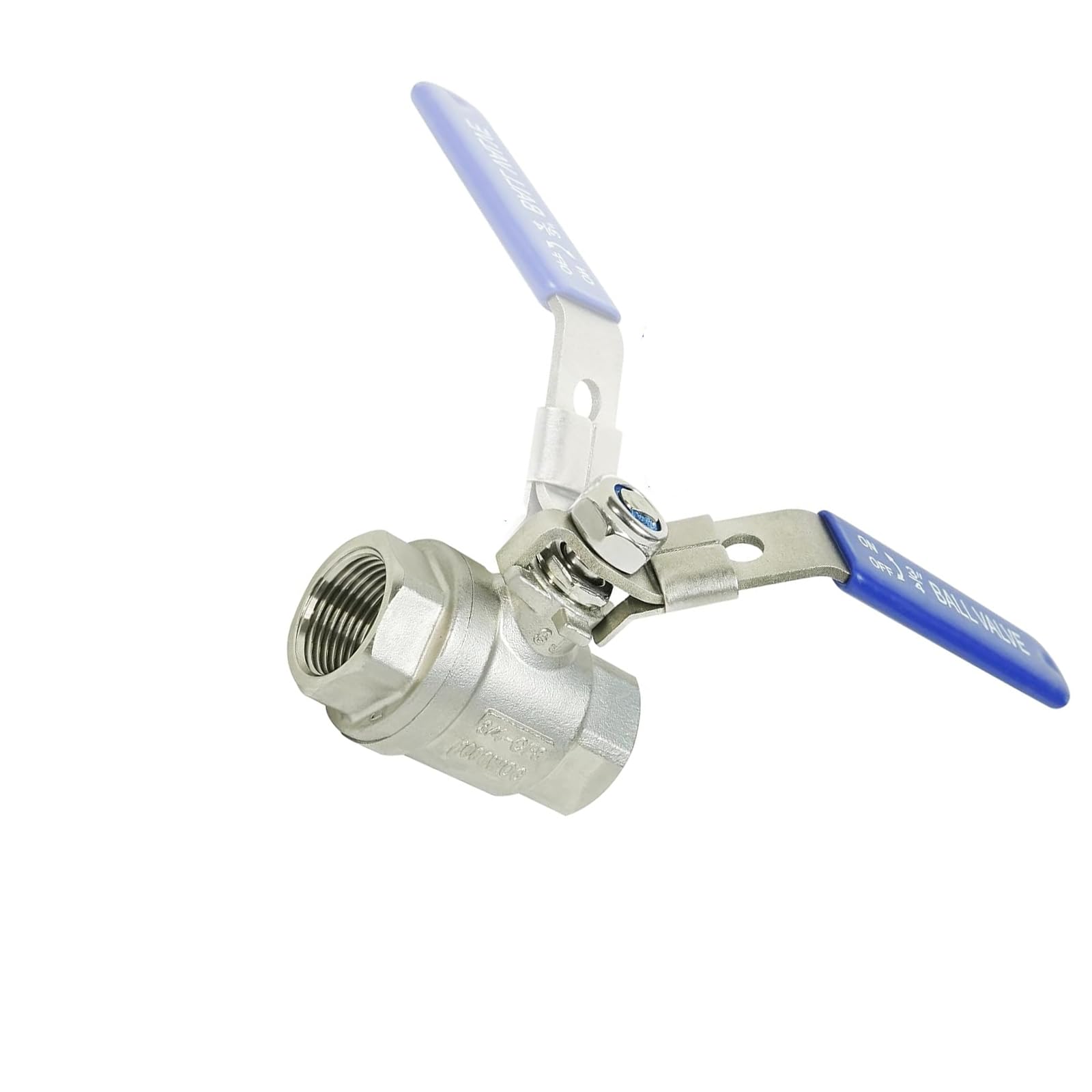 Stainless Steel Ball Valves 3 / 4inch Female Thread Connector Water Shut Close Valves Water Pipe Fitting Quick Connector Garden Watering Irrigation Coupler