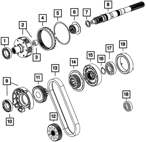 Genuine Chrysler 68161328AA Transmission Output Shaft Bearing