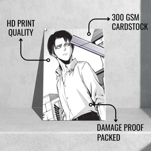 Image of Posternet Attack on Titan Manga Wall Art Collection, 90 cm x 60 cm, Set of 12 Posters, Glossy Paper Print (33 inch X 23 inch)