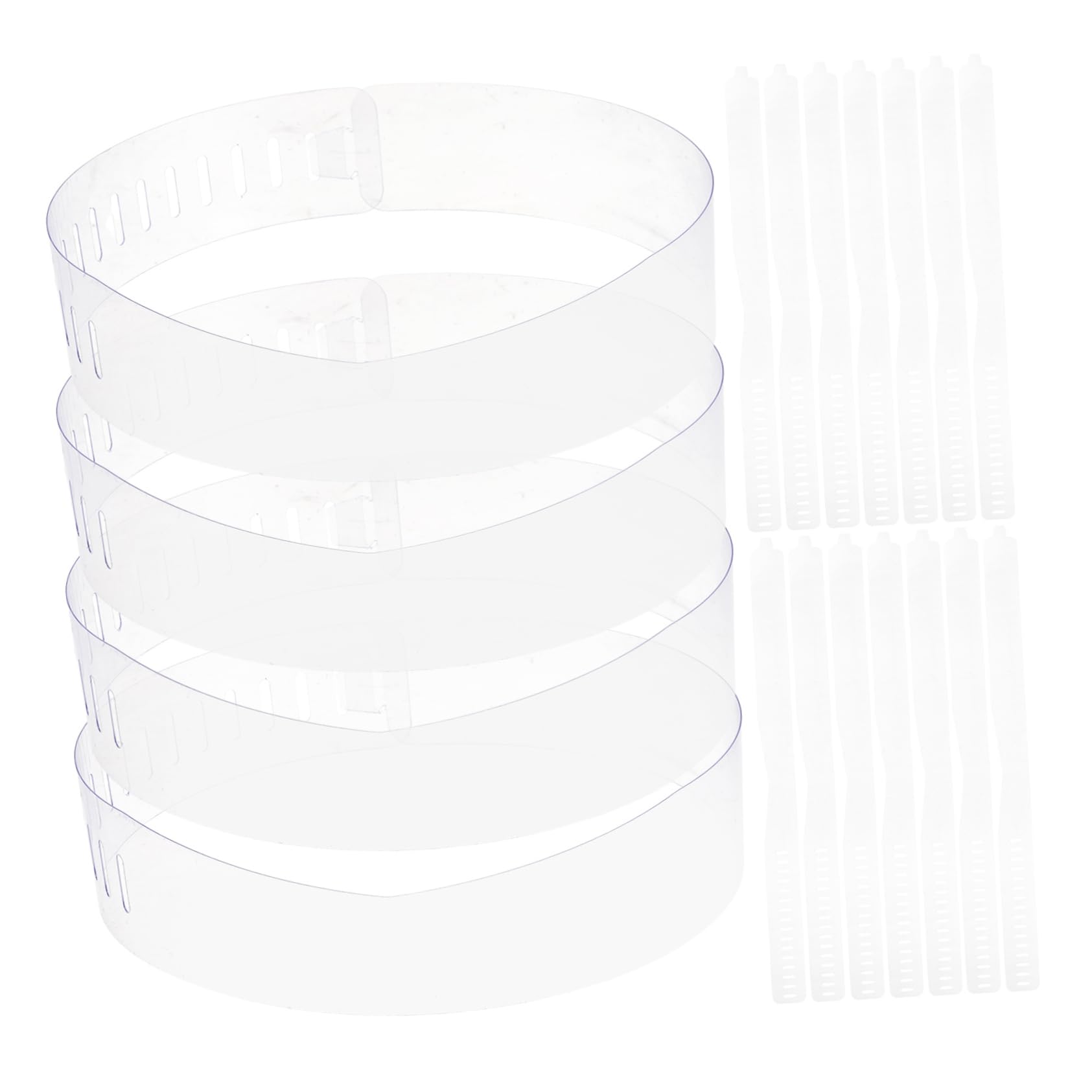 OUNONA 100pcs Plastic Collar Stays for Men's and Women's Dress Shirts Support Lift System Hidden