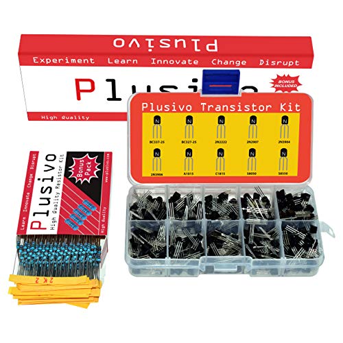 BJT Transistors Assortment Kit - Set of 210 PNP and NPN Assorted Transistors