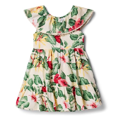 Janie and Jack Girls Floral Gauze Dress (Toddler/Little Big Kid)2