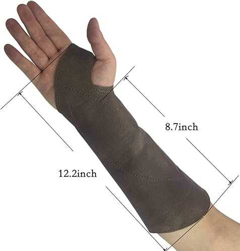 Miniatura 7 de Guante de tiro de mano de cuero hecho a mano con arco