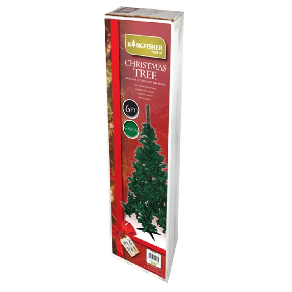 Best Price Square Green Kingfisher Festive 6Ft Pine Christmas Tree In