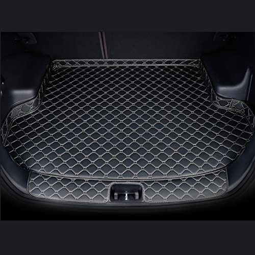 Tapis de coffre pour Peugeot 2008 II SUV 2019-2022 en cuir noir et beige