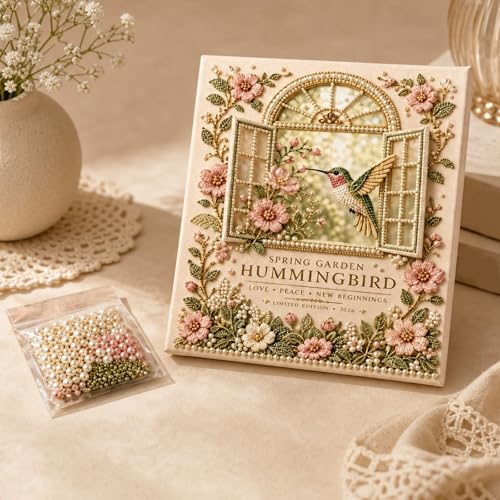Kit peinture diamant débutant 15x15cm loisir créatif adulte 2 pièces