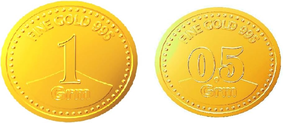 1.50gm Euphoria Jewellery by A Himanshu pure 24KT gold coin in 995 finese