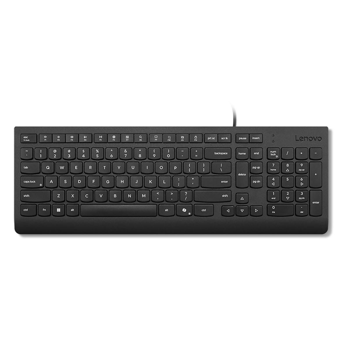 Amazon | Lenovo Essential 有線キーボード ブラック US 英語