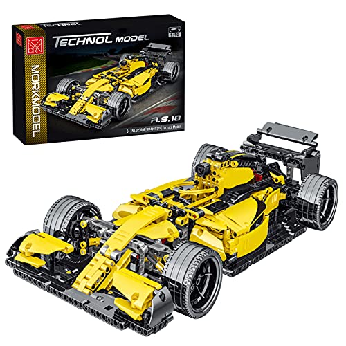 Dellia Technic F1 modelo de coche 1100 piezas 1:14 Fórmula 1 Coche deportivo F1 Racing Car Building Blocks Supercar Modelo Kits de juguetes de construcción de vehículos, compatible con LEGO