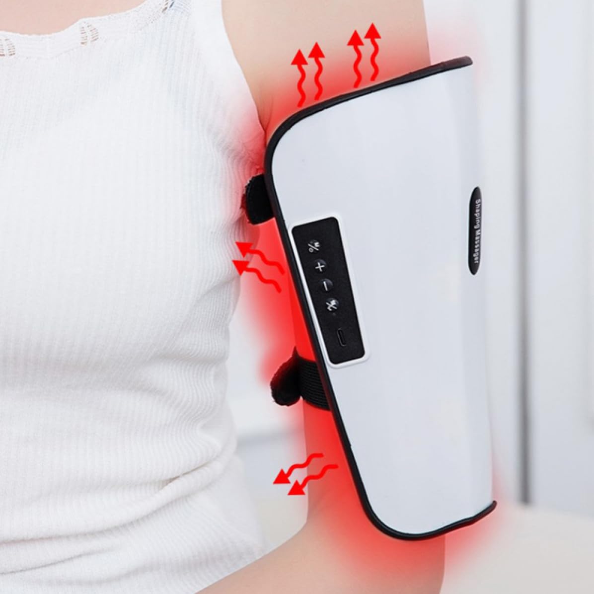 Masajeador Eléctrico para Piernas y Pies Microcorriente, Función de Relajación Muscular y Mejora de Circulación, Material Abs, Batería 800mah para Uso en Casa
