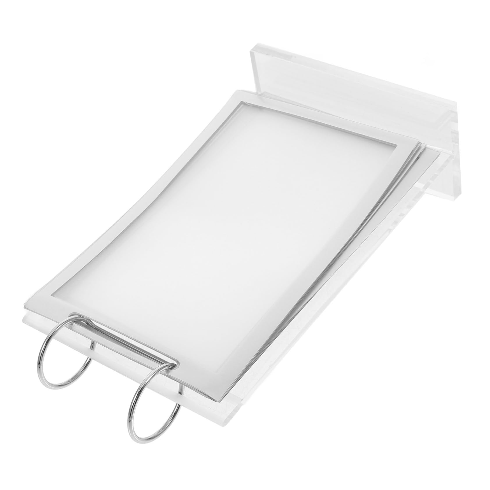 KALLORY Versatile Acrylic Menu Holder Flip Display Stand for Restaurant Hotel Exhibition