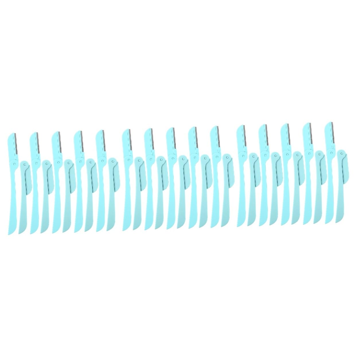 FRCOLOR 30piezas Cuchillas De Inoxidable Para Depilación De Ceja Afeitadoras De Precisión Para Mujeres Herramienta De Facial y Cuidado Personal