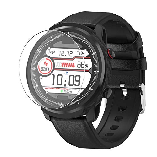 Puccy 3 Pack Tempered Glass Screen Protector Film, compatible with GARINEMAX S10 Plus Smart watch Protectors Guard (new version)