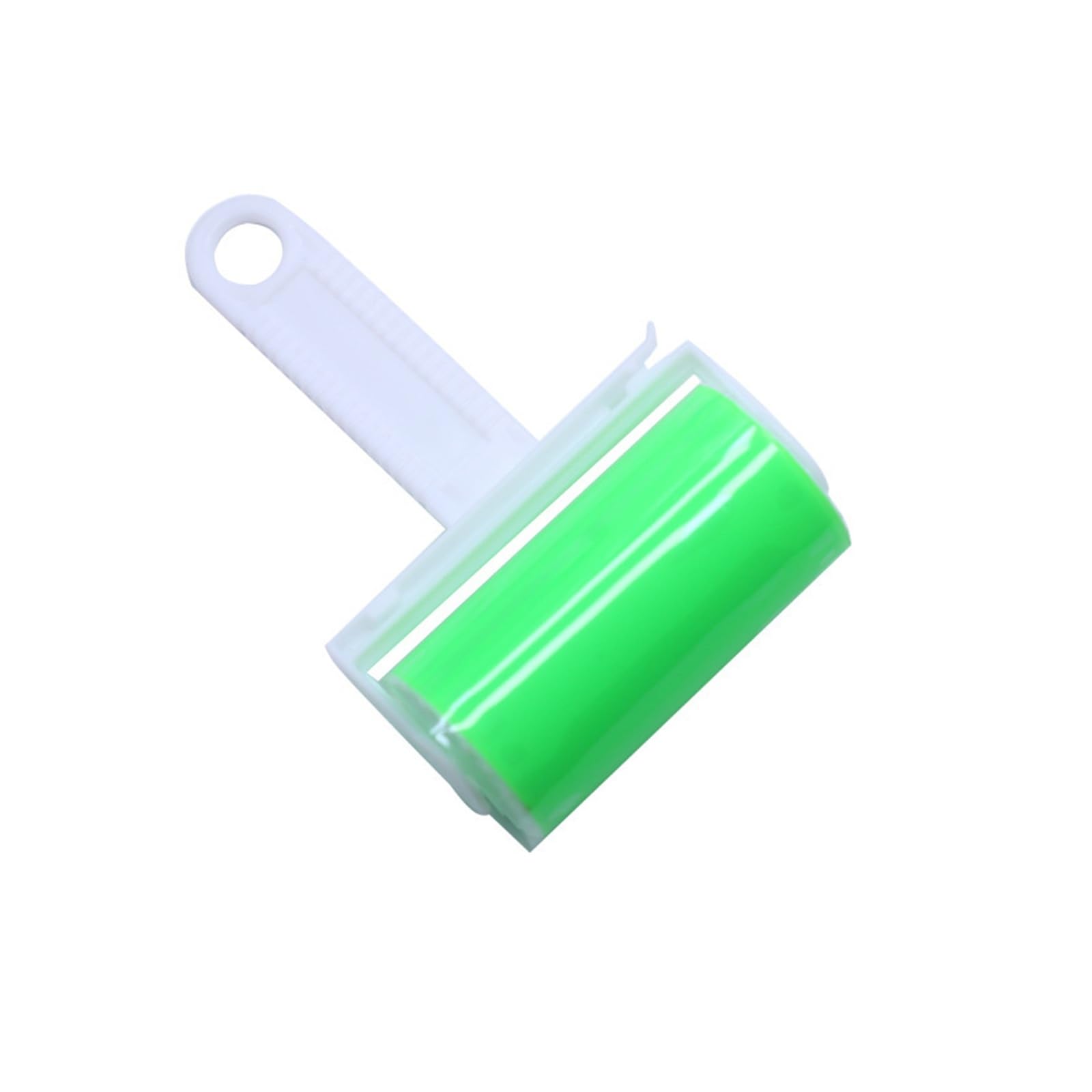 Lint roller Washable Clothes Hair Sticky Roller Reusable Portable Home Clean(Green no cover)