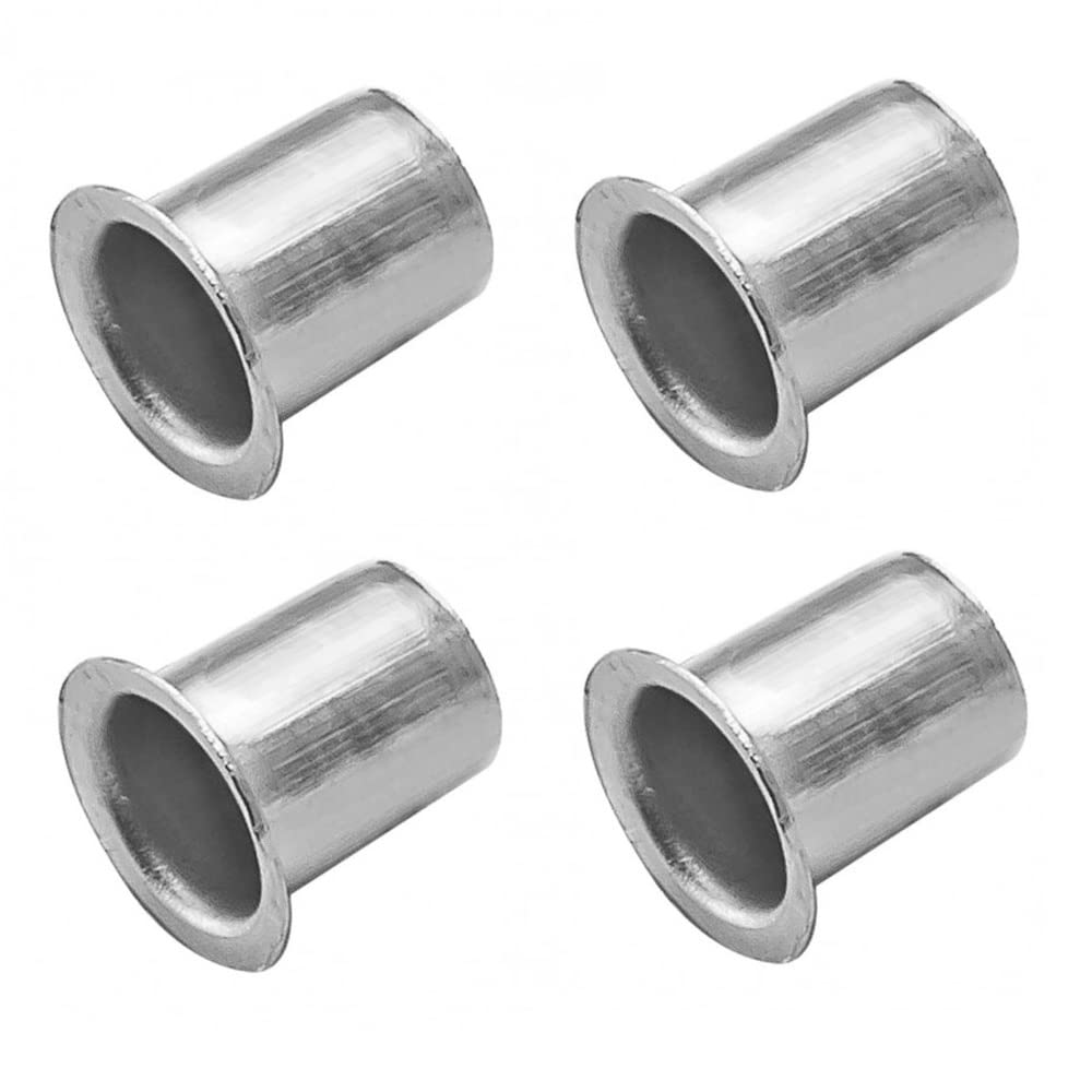 Merriway Nickel Bh04389 (20 Pcs) Banjo Style Bookcase Socket, Plated Steel 6Mm Diameter - Pack Of 20 Pieces