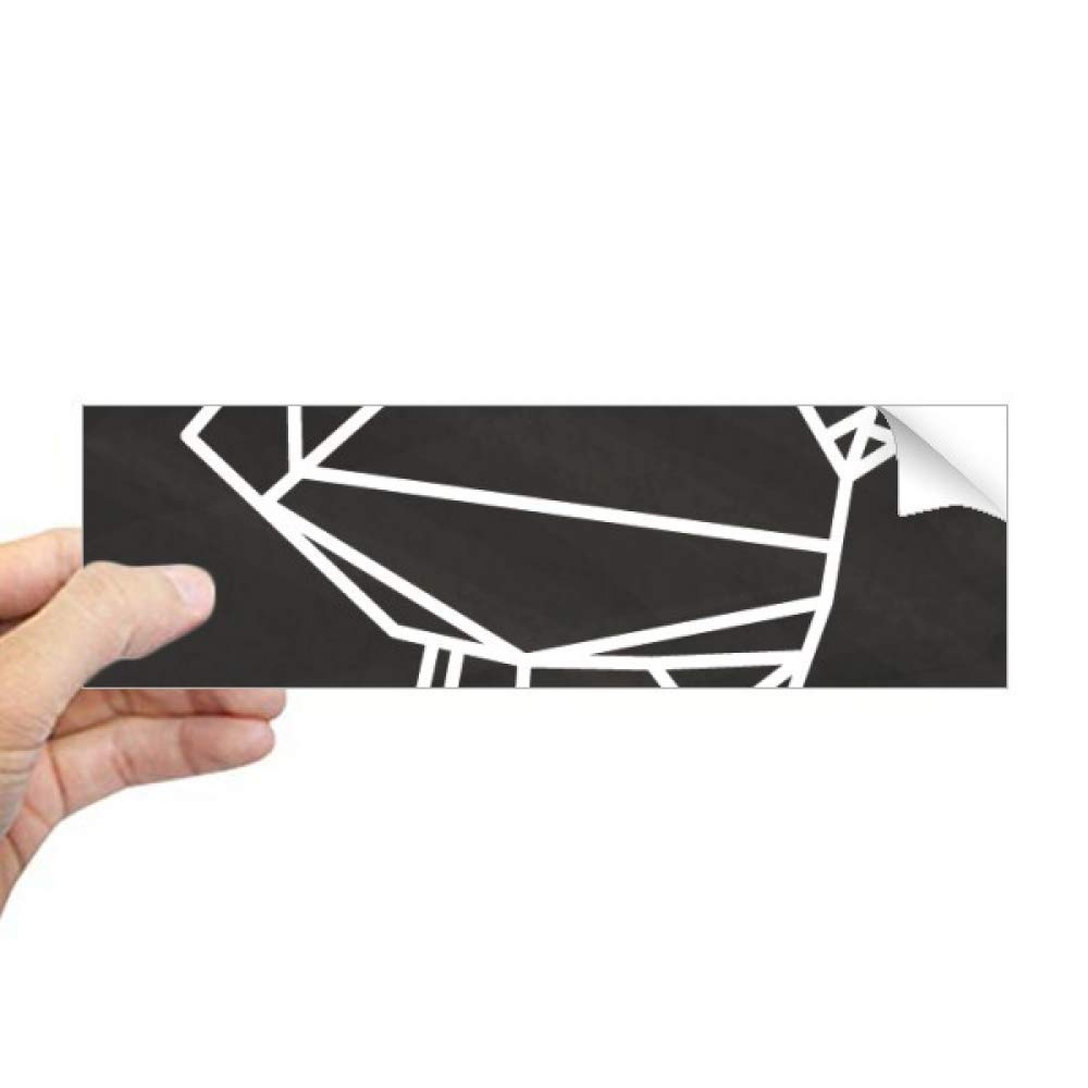 Sticker fenêtre cochon origami abstrait pour masquer un vis-à-vis discret
