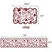 Valentine's Day Table Runner and Placemats- Red, Set of 5 | 1PC Lace Heart Table Runner (13 x 72 Inch) and 4 PCS Lace Table Placemats for Valentines Table Decorations Dinner Party Supplies