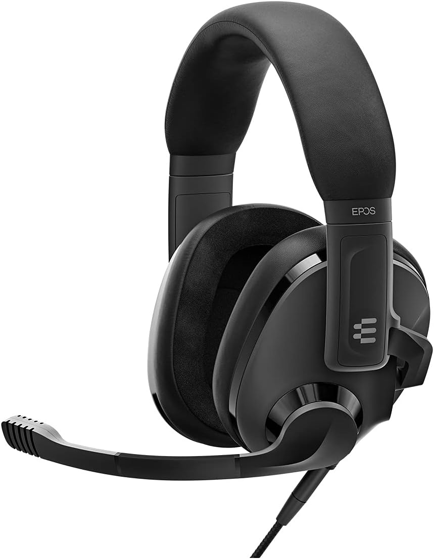H3 Closed Acoustic Gaming Headset with Noise-Cancelling Microphone - Plug & Play Audio - Around The Ear - Adjustable, Ergonomic - for PC, Mac, PS4, PS5, Switch, Xbox - Onyx Black