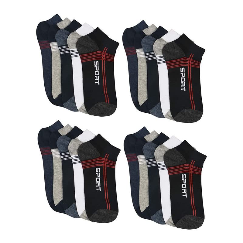 Men's Cotton Regular Pack of 3 Socks (Multicolor- Freesize) 50 JE SE BLK 3-image-13