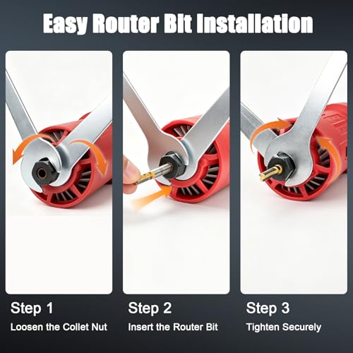 800W Compact Electric Palm Router