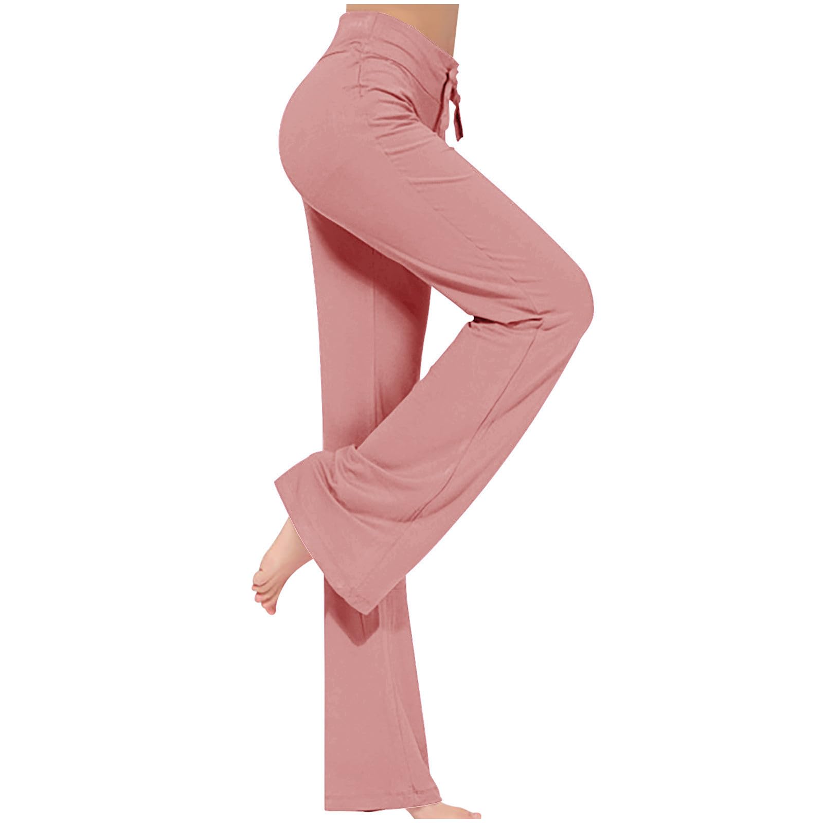 Wide Leg Yoga Pants for Women High Waisted Bootcut Leggings Comfy Flare Lounge Pants Casual Loose Yoga Leggings