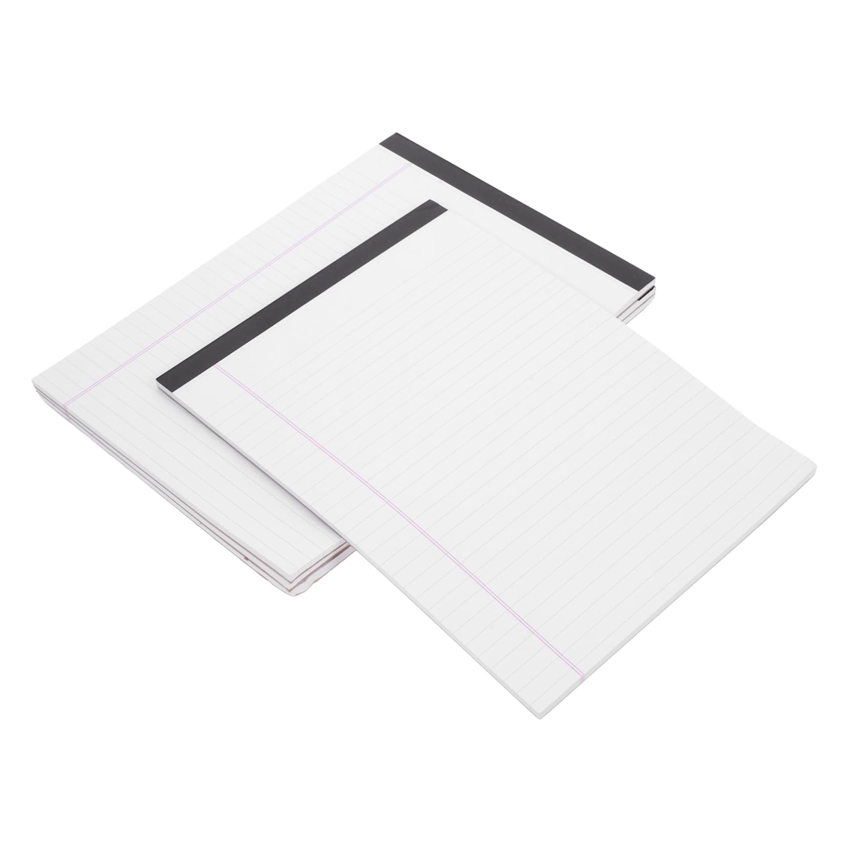 Blocco Note Legale A4 Bianco 4 Pezzi Righe Larghe Carta di Facile da Strappare per Ufficio e Studenti