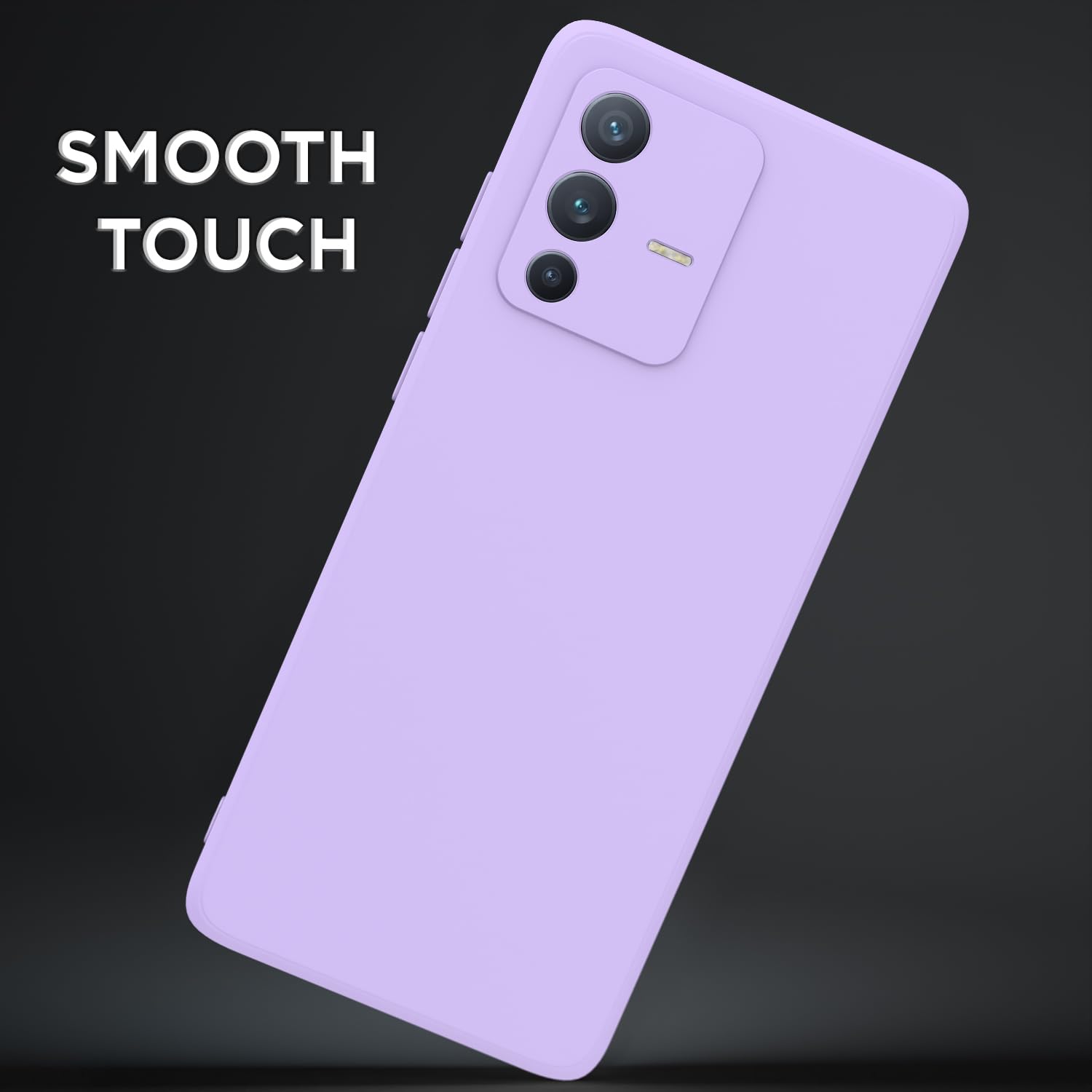 Vivo V23 Pro Case - Purple Silicone Bumper -7