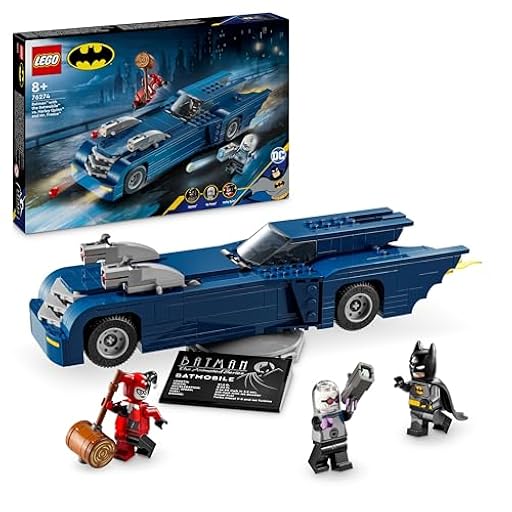 LEGO DC Batman Batman con Batmóvil vs. Harley Quinn y Mr. Freeze, Coche de Juguete de la Serie para Televisión y Minifiguras, Regalo para Niños y Niñas de 8 Años o Más 76274 | Ya disponible en tu tienda friki favorita! En mundofriki.es!