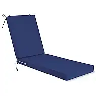 Detiblue Chaise Lounge Cushions Outdoor, 72x21x3 Waterproof and Comfortable Lounge Chair Cushion with Ties,Patio Furniture Cushions for Lawn/Pool/Beach/Resort Hotel(Blue)
