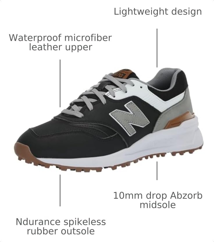 Image of New Balance Men's 997 Spikeless Golf Shoe
