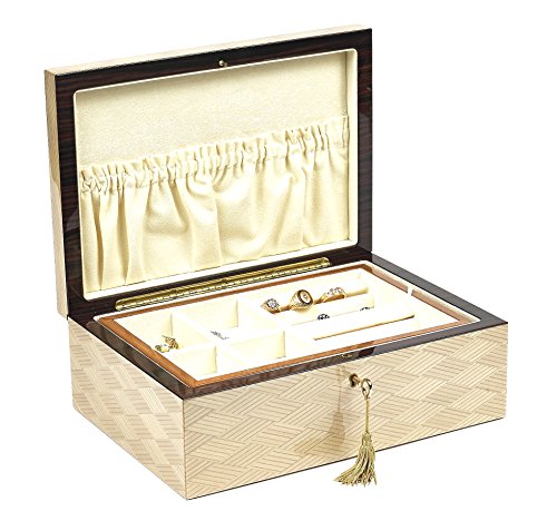 Bello Collezioni - Bolzano Luxury Briar Wood Men's/Women's Jewelry Box. Made in Italy - Thumbnail 4