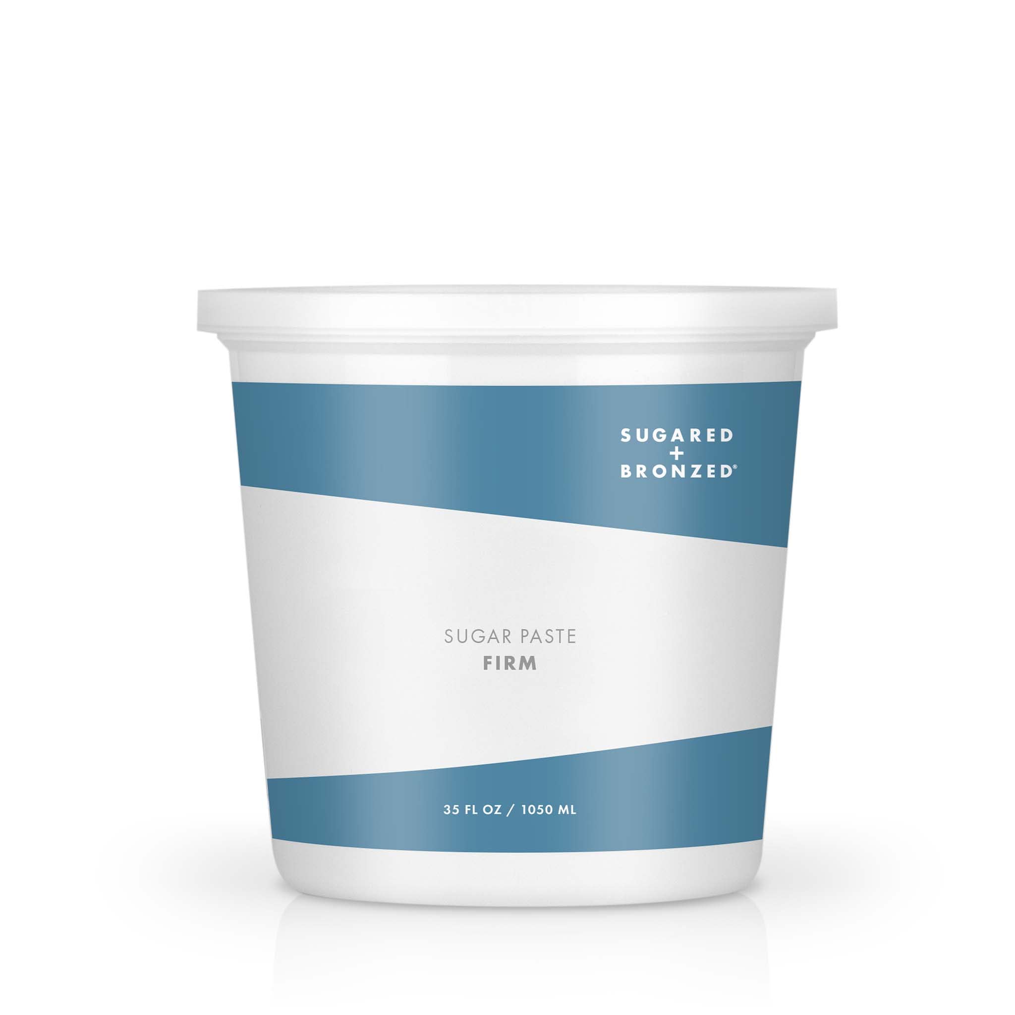 SUGARED + BRONZED Sugar Paste, Firm Consistency, Sugar Wax for Body Hair Removal on Thick or Coarse Hair, Natural Sugar Waxing Paste, Suitable for All Skin Types, Vegan, Cruelty Free, 35 Fl Oz