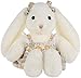 Apricot Lamb Frühlings Hase Plüschtiere für Kinder, weiche niedliche Kuscheltier für Baby Mädchen und Jungen, Flauschige Hase Kaninchen Weiß 18 cm