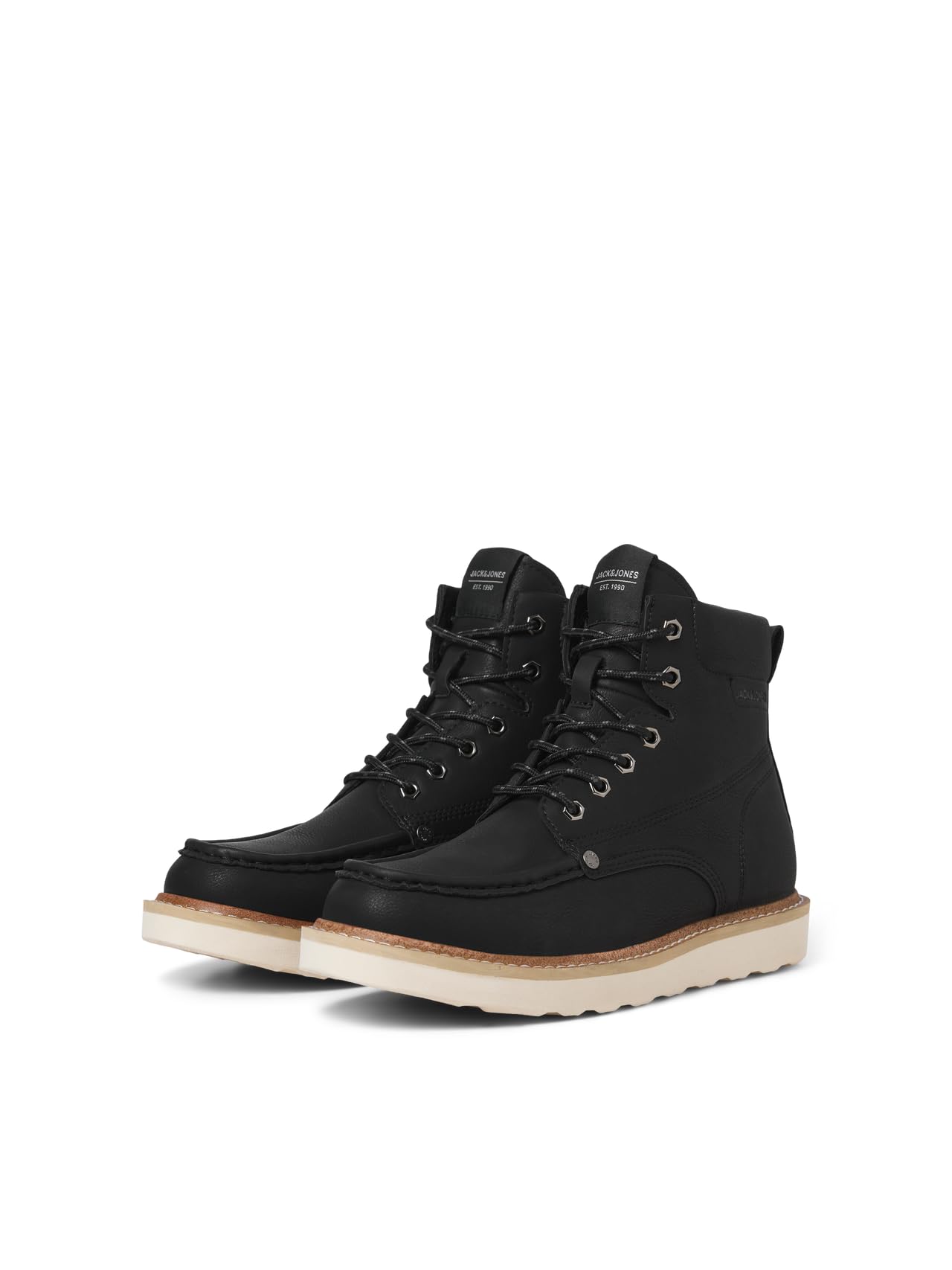 JACK & JONES Mężczyźni Jfwarchway Pu Moc Bootbotki sznurowane