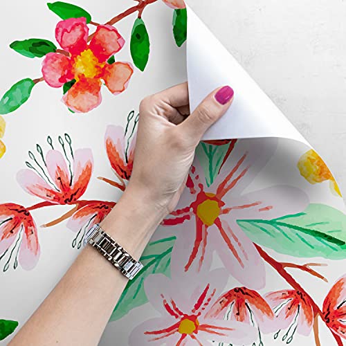Decorativo fotomurale con foto de flores para crear un salón elegante y acogedor en casa 4