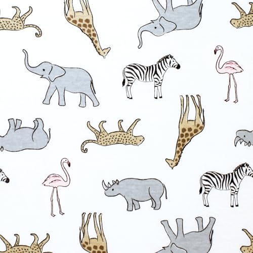 Image of Hudson Baby Unisex Baby Cotton Toddler Pillow Case, Modern Pink Safari, One Size